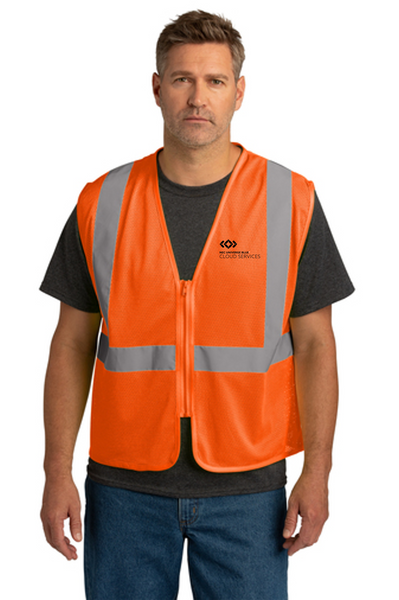 CornerStone® ANSI 107 Class 2 Economy Mesh Zippered Vest