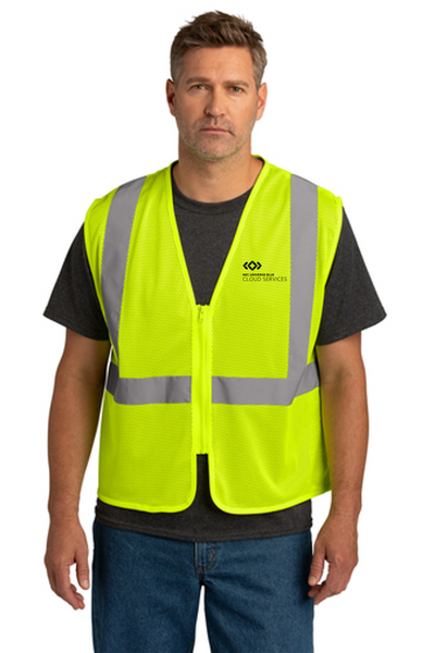 CornerStone® ANSI 107 Class 2 Economy Mesh Zippered Vest